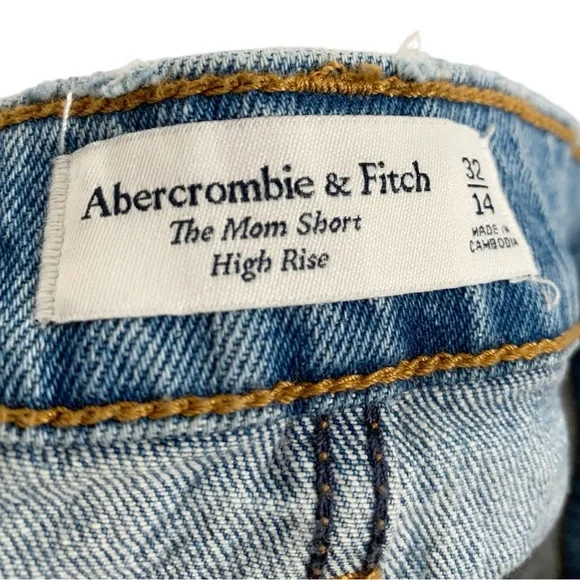 Abercrombie & Fitch High Rise Mom Shorts Size 33 - Picture 9 of 10